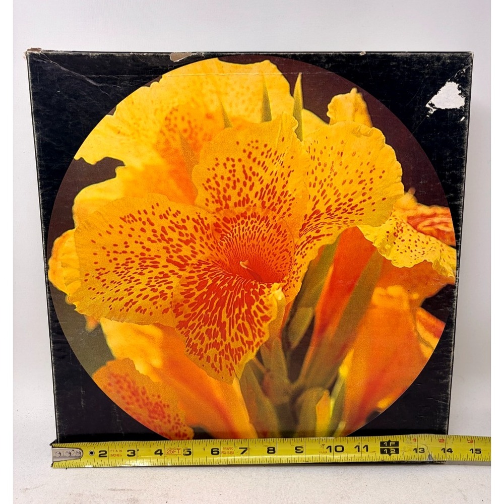 Springbok Vintage 1978 Beauty Unfolding Canna Lily 500+ Piece Round Puzzle